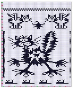 схема вышивка кошки крестом 7